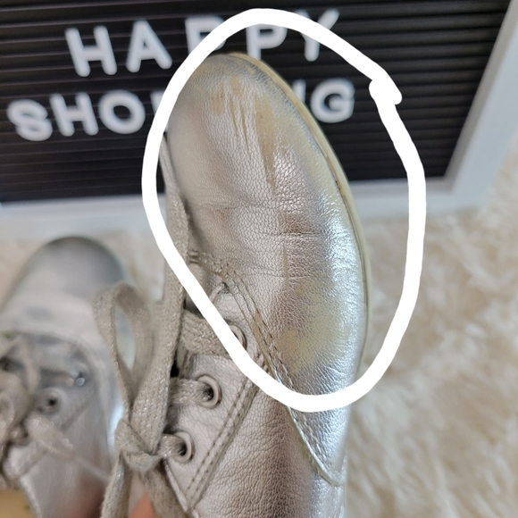 GEOX Metallic Silver Sneaker for Kids - Picture 7 of 10